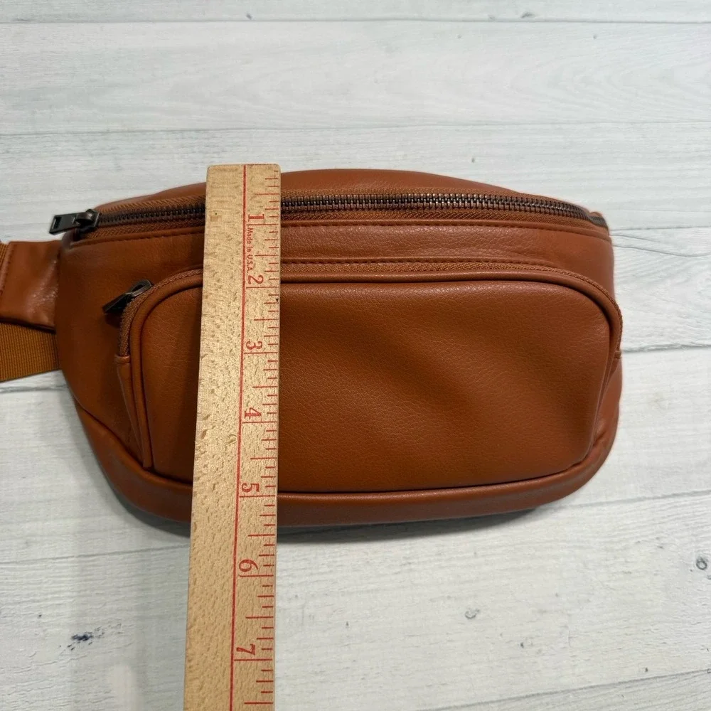 Kibou Vegan Premium Leather Fanny Pack Diaper Bag With Detachable Changing pad